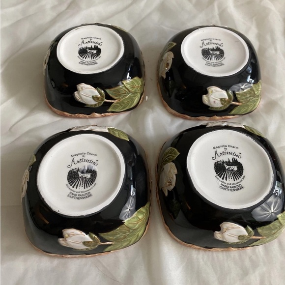 Artimino Magnolia Charm Soup / Cereal Bowls. Set of 4. EUC! - Picture 8 of 10